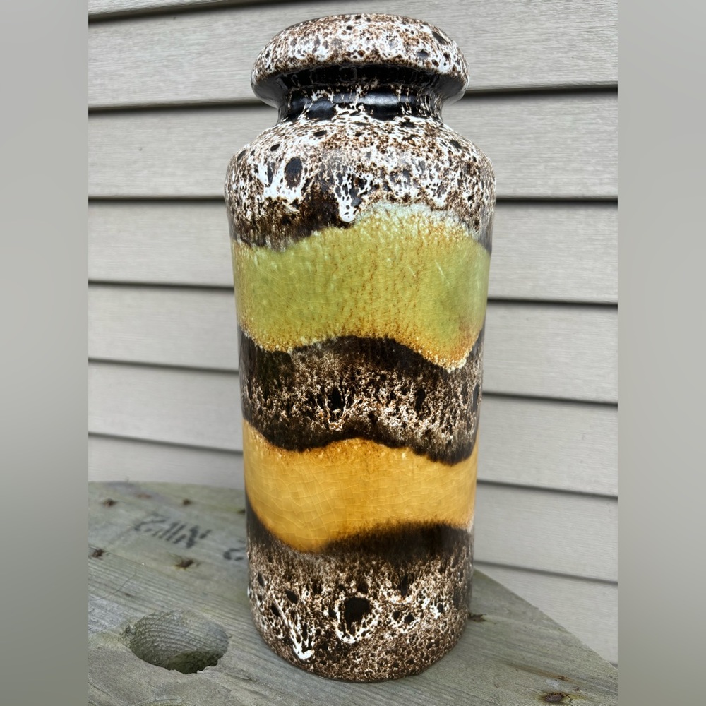 1970s Vintage Western Germany Scheurich Vase.